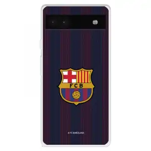 Funda Para Google Pixel 6a Del Fc Barcelona Rayas Blaugrana - Licencia Oficial Fc Barcelona