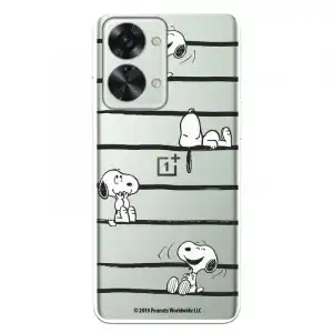 Funda Para Oneplus Nord 2t 5g Oficial De Peanuts Snoopy Rayas - Snoopy