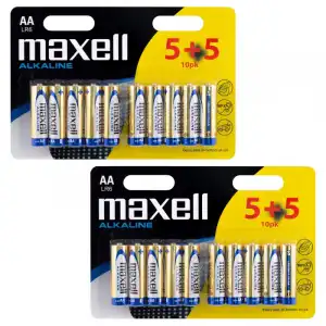 Maxell LR6 Pilas Alcalinas AA 1.5V 20 Unidades