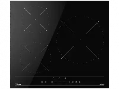 Placa inducción - Teka IBC 63100 BF, 3 zonas, Zona grande 30 cm, Touch Control Multislider, 60 Negro