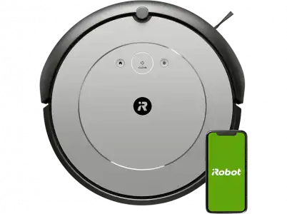 Robot aspirador - iRobot Roomba i1156, Tecnología Dirt Detect, Autonomía 75 min, Asistente de voz, WiFi, Gris