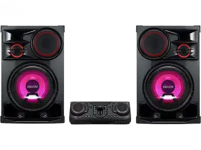 Sistema de altavoces - LG CL98, 3500 W, luces LED, Función Karaoke, Party Wireless, Bluetooth, Negro