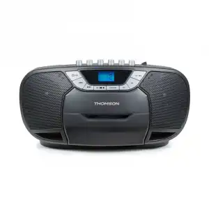 Thomson RK102CD Radio CD con Casete Portátil Negra