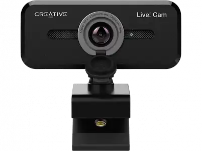 Webcam - Creative Live! Cam Sync 1080p V2, FHD, Gran Angular, AutoMute, Cancelación de Ruido, Micrófono, Negro