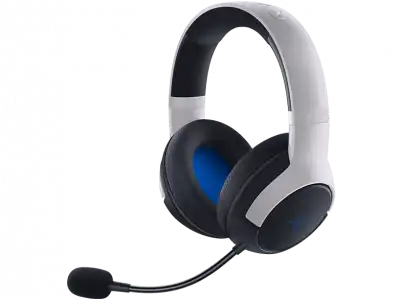 Auriculares gaming - Razer Kaira, De diadema, Inalámbricos, Bluetooth, Para PS5, Micrófono, Blanco