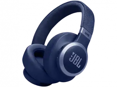 Auriculares inalámbricos - JBL Live 770, Cancelación ruido adaptativa, Autonomía 65h, Bluetooth, Azul