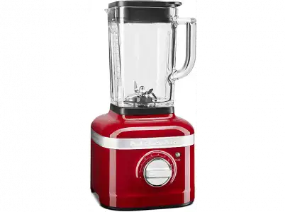 Batidora de vaso - Kitchen-Aid 5KSB4026ECA K400, 1200 W, 1.40 l, Cuchilla acero inoxidable, 5 Velocidades, Rojo