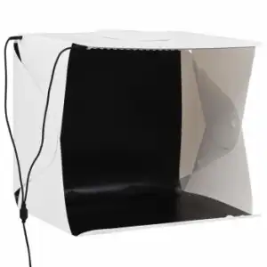 Caja De Luz Estudio Fotografía Plegable Led Blanco 40x34x37 Cm Vidaxl