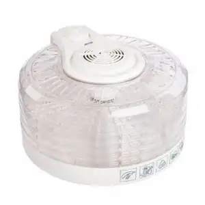 Deshidratador Alimentos, 5 Bandejas, 3 Niveles Temperatura, Seca Frutas, Verduras, Carne, Sin Bpa Transparente 400w Mpm Msg-02