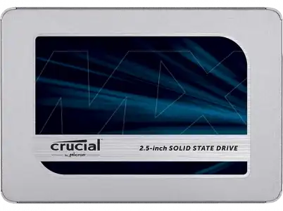 Disco duro SSD de 250 GB - Crucial MX500, 2.5", Velocidad lectura 560 MBs, escritura 510 MBs