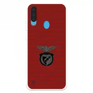 Funda Para Zte Blade A7 2020 Del Escudo Fondo Granate - Licencia Oficial Benfica