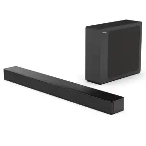 Hisense - Barra De Sonido HS2100 2.1 240W, Dolby Audio, Subwoofer Inalámbrico