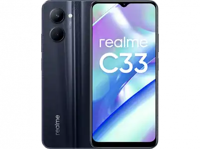 Móvil - realme C33, Night Sea, 128 GB, 4 GB RAM, 6.5 " HD+, Unisoc T612, 5000 mAh, Android