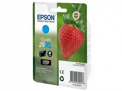 Pack Cartucho de tinta - Epson C13T29924022 Fresa, 29 cartuchos XL, Cian