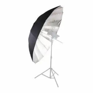 Paraguas Reflector Gigante Plata/negro 180 Cm Sm-09 Bresser