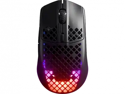 Ratón gaming - Steel Series Aerox 3 Wireless Onyx 2022, Inalámbrico, Resistente agua, Negro