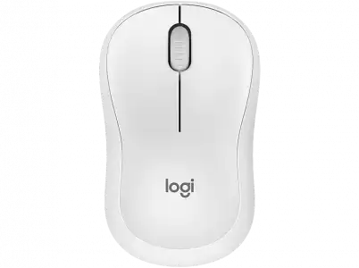 Ratón inalámbrico - Logitech M240 Silent, Inalámbrico, Bluetooth, 4000 ppp, Ambidiestro, Windows/Mac, Blanco