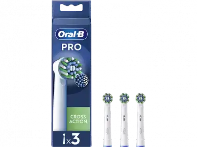 Recambio para cepillo dental - Oral-B Pro CrossAction, Cabezales De Recambio, Pack 3 Unidades