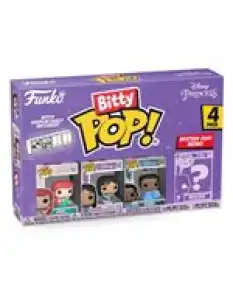 Set de 4 figuras Funko Bitty Princesas Disney Ariel + Mulan + Tiana + Princesa aleatoria