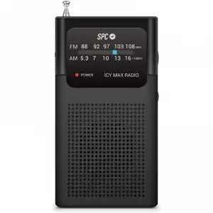 SPC Icy Max Radio Portátil Analógica Negro