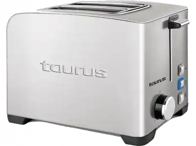 Tostadora - Taurus MyToast II Legend, 850 W, 3 funciones: descongelar, recalentar y cancelarr, 2 Ranuras, Inox