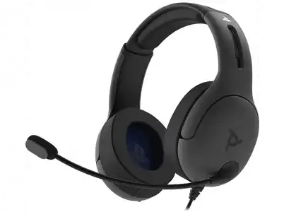 Auriculares gaming - PDP LVL50, De diadema, Con cable, Para PS4, Micrófono, 50 mm, Gris oscuro