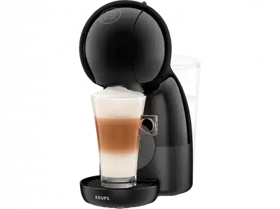 Cafetera de cápsulas - Nescafé Dolce Gusto Krups Piccolo XS KP1A3BHT, 1600 W, 15 bar, 0.8 L, Calentamiento en 30 s, Bebidas calientes y frías, Negro