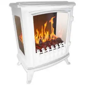 Chemin'arte Chimenea Eléctrica 2000w Con Llama 3d Blanca - 140 Blanc