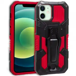 Cool Funda Hard Clip Roja para iPhone 12/12 Pro