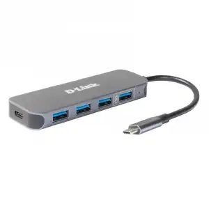 D-Link DUB-2340 Hub USB-C a 4xUSB 3.0 PD Negro