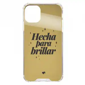 Funda Hecha para Brillar Espejo Oro Oficial de la Vecina Rubia para iPhone 12 Pro