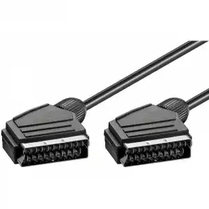 Goobay Cable Euroconector/Scart Macho a Macho 2m Negro