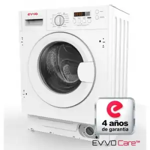 Lavadora Integrable Evvo I8w, 8 Kg, 1400 Rpm, Blanco,