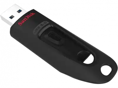 Memoria USB 32 GB - SanDisk Ultra, 3.0, Lectura 130 MB/s, Compatible 2.0, Software SecureAccess, Negro