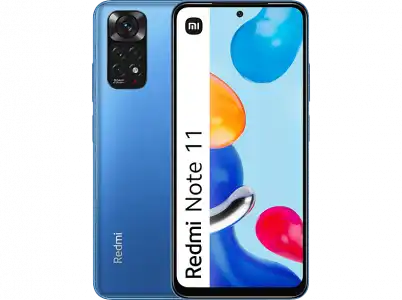 Móvil - Xiaomi Redmi Note 11, Azul ocaso, 128 GB, 4 GB RAM, 6.43" Full HD+, Snapdragon 680, 5000 mAh, Android 11