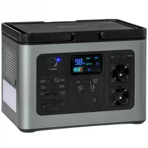 Outsunny Estación de Energía con Batería de Litio 614.4wh Salidas AC USB-C