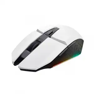 Ratón gaming - Trust GXT 110 Felox, Inalámbrico, 4800 dpi, 6 teclas, Autonomía 80h, Blanco