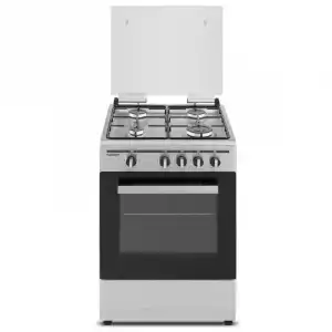 Sauber SCI41GB Cocina de Gas 4 Zonas + Horno Inox