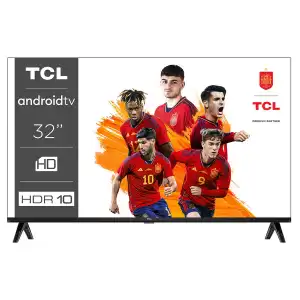 TCL - TV LED 80 cm (32') TCL 32S5400 HD Android TV, compatible Google Assistant, Chromecast y Google Home, Diseño sin marco.