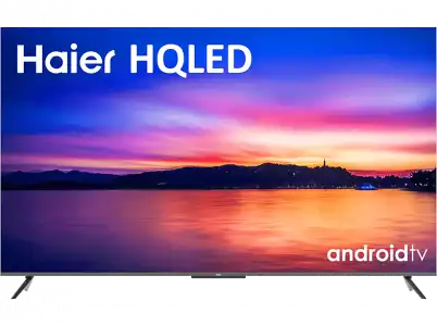 TV HQLED 65"- Haier P8 Series H65P800UG, UHD 4K, Smart (Android 11), HDR Dolby Atmos-Vision, Diseño metálico, Control por Voz, Negro