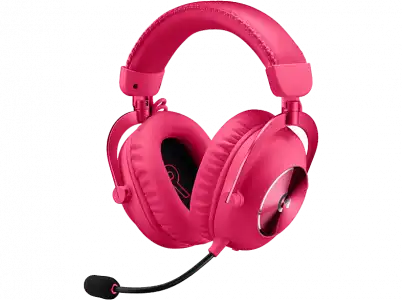 Auriculares gaming - Logitech G Pro X 2, Inalámbrico, Bluetooth, Transductor de grafeno, 7.1 DTS, PC/PlayStation/Nintendo, Magenta