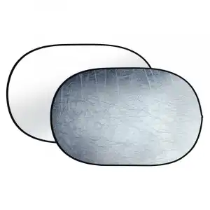 Bresser TR-8 Reflector Plegable 2 en 1 120x180 cm Plata/Blanco