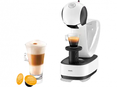 Cafetera de cápsulas - Nescafé Dolce Gusto Krups KP170110, 15 bar, 0,8 l, 1500 W, Blanco