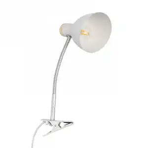 Efectoled Flexo De Mesa Benzal Con Pinza Blanco