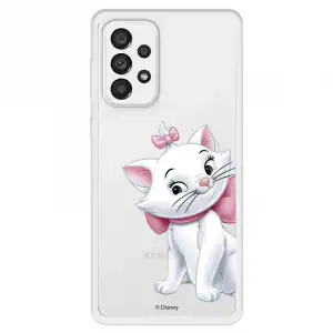 Funda Para Samsung Galaxy A73 5g Oficial De Disney Marie Silueta - Los Aristogatos
