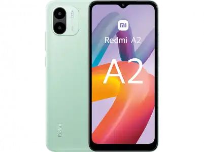 Móvil - Xiaomi Redmi A2, Verde, 32 GB, 2 GB RAM, 6.52" HD+ Dot Drop Display, MediaTek Helio G36, 5000 mAh, Android