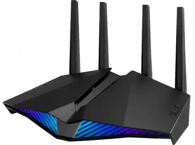 Router WiFi - ASUS DSL-AX82U, 5400 Mbps, MU-MIMO, Doble banda, Negro