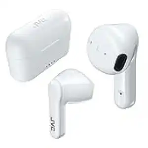 Auriculares True Wireless - JVC HA-A3T-W-U, De botón, BT 5.1, IPX4, Hasta 22 horas, Blanco + Estuche de carga