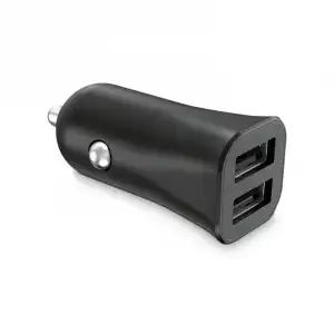 Contact Cargador de Coche 10w 2x USB A Negro