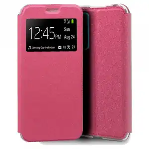 Cool Funda Flip Cover Liso Rosa para Huawei P Smart 2021